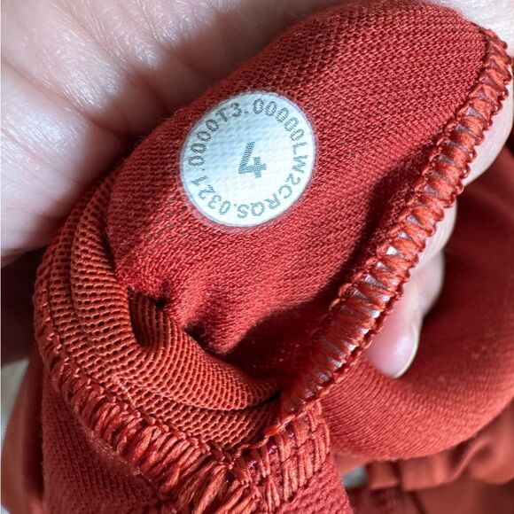 Lululemon Burnt Orange Crossback Sports Bra Size 4 Small Gym Workout Yoga - Picture 6 of 6